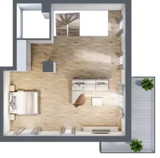 4 pokoje, mieszkanie 111,43 m², parter, oferta nr B4.00.10, Południe Vita etap IV, Gdańsk, Orunia Górna-Gdańsk Południe, ul. Kazimierza Wielkiego 