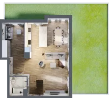 4 pokoje, mieszkanie 113,58 m², parter, oferta nr B4.00.04, Południe Vita etap IV, Gdańsk, Orunia Górna-Gdańsk Południe, ul. Kazimierza Wielkiego 