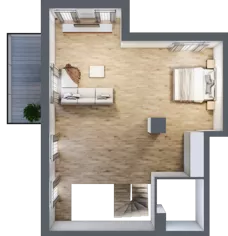 5 pokoi, mieszkanie 120,66 m², parter, oferta nr B4.00.03, Południe Vita etap IV, Gdańsk, Orunia Górna-Gdańsk Południe, ul. Kazimierza Wielkiego 