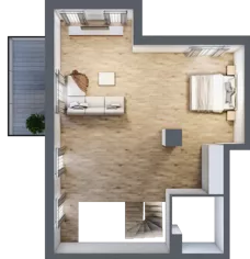 5 pokoi, mieszkanie 120,66 m², parter, oferta nr B6.00.03, Południe Vita etap IV, Gdańsk, Orunia Górna-Gdańsk Południe, ul. Kazimierza Wielkiego 