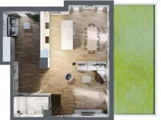 5 pokoi, mieszkanie 127,72 m², parter, oferta nr B6.00.04, Południe Vita etap IV, Gdańsk, Orunia Górna-Gdańsk Południe, ul. Kazimierza Wielkiego 