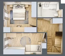3 pokoje, mieszkanie 76,21 m², piętro 2, oferta nr A/KL2/2/12, Podhalańska Vita, Wrocław, Żerniki, Złotniki, ul. Podhalańska