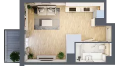 1 pokój, mieszkanie 29,46 m², piętro 3, oferta nr A/KL2/3/01, Podhalańska Vita, Wrocław, Żerniki, Złotniki, ul. Podhalańska