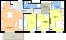 4 pokoje, mieszkanie 90,41 m², piętro 1, oferta nr 110/7, Aleje Praskie VII, Warszawa, Praga Południe, Kamionek, ul. Podskarbińska/ Iławska