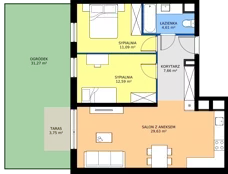 3 pokoje, mieszkanie 65,58 m², parter, oferta nr 054/7, Aleje Praskie VII, Warszawa, Praga Południe, Kamionek, ul. Podskarbińska/ Iławska