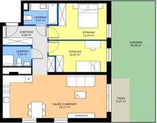 3 pokoje, mieszkanie 69,55 m², parter, oferta nr 005/7, Aleje Praskie VII, Warszawa, Praga Południe, Kamionek, ul. Podskarbińska/ Iławska