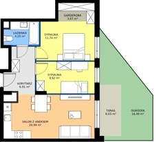 3 pokoje, mieszkanie 57,48 m², parter, oferta nr 007/7, Aleje Praskie VII, Warszawa, Praga Południe, Kamionek, ul. Podskarbińska/ Iławska