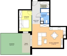 2 pokoje, mieszkanie 52,14 m², parter, oferta nr 052/7, Aleje Praskie VII, Warszawa, Praga Południe, Kamionek, ul. Podskarbińska/ Iławska