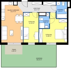 3 pokoje, mieszkanie 68,91 m², parter, oferta nr 006/7, Aleje Praskie VII, Warszawa, Praga Południe, Kamionek, ul. Podskarbińska/ Iławska