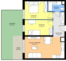 3 pokoje, mieszkanie 54,14 m², piętro 1, oferta nr 105/7, Aleje Praskie VII, Warszawa, Praga Południe, Kamionek, ul. Podskarbińska/ Iławska