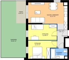 3 pokoje, mieszkanie 57,19 m², parter, oferta nr 002/7, Aleje Praskie VII, Warszawa, Praga Południe, Kamionek, ul. Podskarbińska/ Iławska