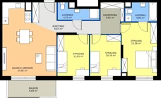 4 pokoje, mieszkanie 90,41 m², piętro 2, oferta nr 119/7, Aleje Praskie VII, Warszawa, Praga Południe, Kamionek, ul. Podskarbińska/ Iławska