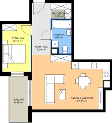 2 pokoje, mieszkanie 52,14 m², piętro 1, oferta nr 059/7, Aleje Praskie VII, Warszawa, Praga Południe, Kamionek, ul. Podskarbińska/ Iławska
