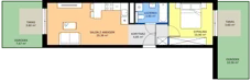 2 pokoje, mieszkanie 40,01 m², parter, oferta nr D.103, Centralna Vita etap III, Kraków, Czyżyny, ul. Ciesielskiego