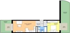 2 pokoje, mieszkanie 40,01 m², parter, oferta nr D.122, Centralna Vita etap III, Kraków, Czyżyny, ul. Ciesielskiego