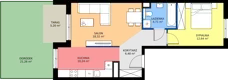 2 pokoje, mieszkanie 52,39 m², parter, oferta nr D.197, Centralna Vita etap III, Kraków, Czyżyny, ul. Ciesielskiego