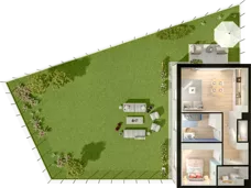 3 pokoje, mieszkanie 57,64 m², piętro 2, oferta nr WW/B4/31, Welocity Wiczlino, Gdynia, Chwarzno-Wiczlino, ul. Jana Kazimierza