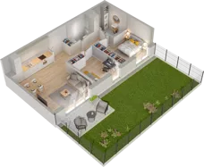 3 pokoje, mieszkanie 57,64 m², piętro 1, oferta nr WW/B4/17, Welocity Wiczlino, Gdynia, Chwarzno-Wiczlino, ul. Jana Kazimierza