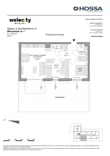 3 pokoje, mieszkanie 57,64 m², piętro 1, oferta nr WW/B4/17, Welocity Wiczlino, Gdynia, Chwarzno-Wiczlino, ul. Jana Kazimierza