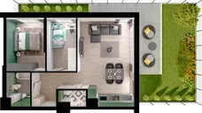 3 pokoje, mieszkanie 57,67 m², parter, oferta nr WO/P3/3, Wiszące Ogrody, Gdańsk, Jasień, Kiełpinek, ul. Przytulna