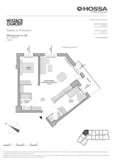 3 pokoje, mieszkanie 69,30 m², piętro 2, oferta nr WO/P3/38, Wiszące Ogrody, Gdańsk, Jasień, Kiełpinek, ul. Przytulna