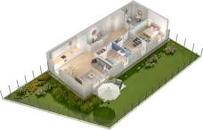 4 pokoje, mieszkanie 75,10 m², parter, oferta nr WW/B5/2, Welocity Wiczlino, Gdynia, Chwarzno-Wiczlino, ul. Jana Kazimierza