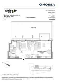4 pokoje, mieszkanie 73,46 m², piętro 2, oferta nr WW/B5/33, Welocity Wiczlino, Gdynia, Chwarzno-Wiczlino, ul. Jana Kazimierza