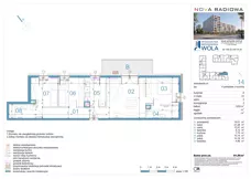 4 pokoje, mieszkanie 81,66 m², piętro 2, oferta nr A14, NOVA RADIOWA, Warszawa, Bemowo, Bemowo-Lotnisko, ul. Wrocławska róg Radiowej