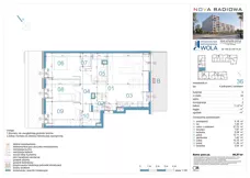 4 pokoje, mieszkanie 86,97 m², piętro 1, oferta nr A36, NOVA RADIOWA, Warszawa, Bemowo, Bemowo-Lotnisko, ul. Wrocławska róg Radiowej
