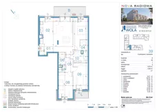 4 pokoje, mieszkanie 96,13 m², piętro 1, oferta nr A39, NOVA RADIOWA, Warszawa, Bemowo, Bemowo-Lotnisko, ul. Wrocławska róg Radiowej