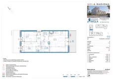 3 pokoje, mieszkanie 61,81 m², piętro 1, oferta nr A65, NOVA RADIOWA, Warszawa, Bemowo, Bemowo-Lotnisko, ul. Wrocławska róg Radiowej