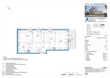 4 pokoje, mieszkanie 71,85 m², piętro 1, oferta nr B10, NOVA RADIOWA, Warszawa, Bemowo, Bemowo-Lotnisko, ul. Wrocławska róg Radiowej