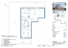 3 pokoje, mieszkanie 79,01 m², piętro 1, oferta nr B24, NOVA RADIOWA, Warszawa, Bemowo, Bemowo-Lotnisko, ul. Wrocławska róg Radiowej