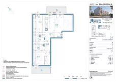 3 pokoje, mieszkanie 79,01 m², piętro 1, oferta nr B24, NOVA RADIOWA, Warszawa, Bemowo, Bemowo-Lotnisko, ul. Wrocławska róg Radiowej