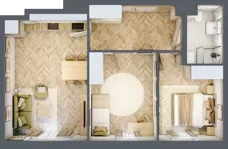 3 pokoje, mieszkanie 59,94 m², parter, oferta nr Z9.03, Osiedle Zbytki, Warszawa, Białołęka, Nowodwory, ul. Zbytki 9