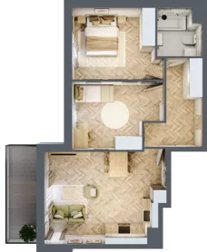 3 pokoje, mieszkanie 59,99 m², piętro 1, oferta nr Z9.38, Osiedle Zbytki, Warszawa, Białołęka, Nowodwory, ul. Zbytki 9