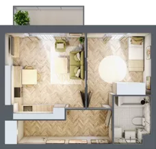 2 pokoje, mieszkanie 42,72 m², piętro 3, oferta nr R7.20, SIEDLCE, Rytla, Siedlce, ul. Aleksandra Rytla