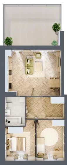 3 pokoje, mieszkanie 60,98 m², piętro 1, oferta nr R7.13, SIEDLCE, Rytla, Siedlce, ul. Aleksandra Rytla
