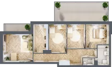 4 pokoje, mieszkanie 74,20 m², piętro 1, oferta nr R7.2, SIEDLCE, Rytla, Siedlce, ul. Aleksandra Rytla