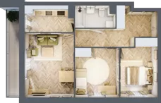 3 pokoje, mieszkanie 60,84 m², piętro 3, oferta nr R7.7, SIEDLCE, Rytla, Siedlce, ul. Aleksandra Rytla