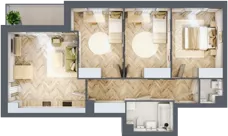 4 pokoje, mieszkanie 70,70 m², piętro 1, oferta nr R9.6, SIEDLCE, Rytla, Siedlce, ul. Aleksandra Rytla