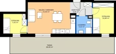 3 pokoje, mieszkanie 50,42 m², parter, oferta nr 13, Traugutta Wołomin, Wołomin, ul. Traugutta