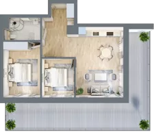 3 pokoje, apartament 58,67 m², parter, oferta nr D/0.09, Rogowo Pearl, Rogowo, ul. Rezydencyjna