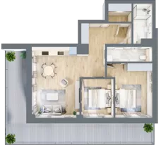 3 pokoje, apartament 66,92 m², parter, oferta nr D/0.13, Rogowo Pearl, Rogowo, ul. Rezydencyjna
