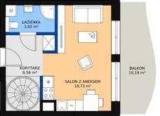 1 pokój, apartament inwestycyjny 31,21 m², piętro 5, oferta nr G/5.13, Rogowo Pearl, Rogowo, ul. Rezydencyjna