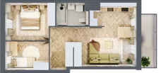 3 pokoje, mieszkanie 50,60 m², piętro 1, oferta nr A.P1.03, Mirabelki 5, Warszawa, Białołęka, Brzeziny, ul. Mirabelki 5