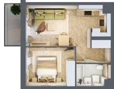 2 pokoje, mieszkanie 36,25 m², parter, oferta nr C.P0.47, Mirabelki 5, Warszawa, Białołęka, Brzeziny, ul. Mirabelki 5