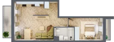 2 pokoje, mieszkanie 47,95 m², piętro 2, oferta nr C.P2.75, Mirabelki 5, Warszawa, Białołęka, Brzeziny, ul. Mirabelki 5