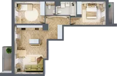 3 pokoje, mieszkanie 62,84 m², piętro 1, oferta nr D.P1.82, Mirabelki 5, Warszawa, Białołęka, Brzeziny, ul. Mirabelki 5