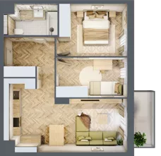 3 pokoje, mieszkanie 55,42 m², piętro 2, oferta nr D.P2.90, Mirabelki 5, Warszawa, Białołęka, Brzeziny, ul. Mirabelki 5